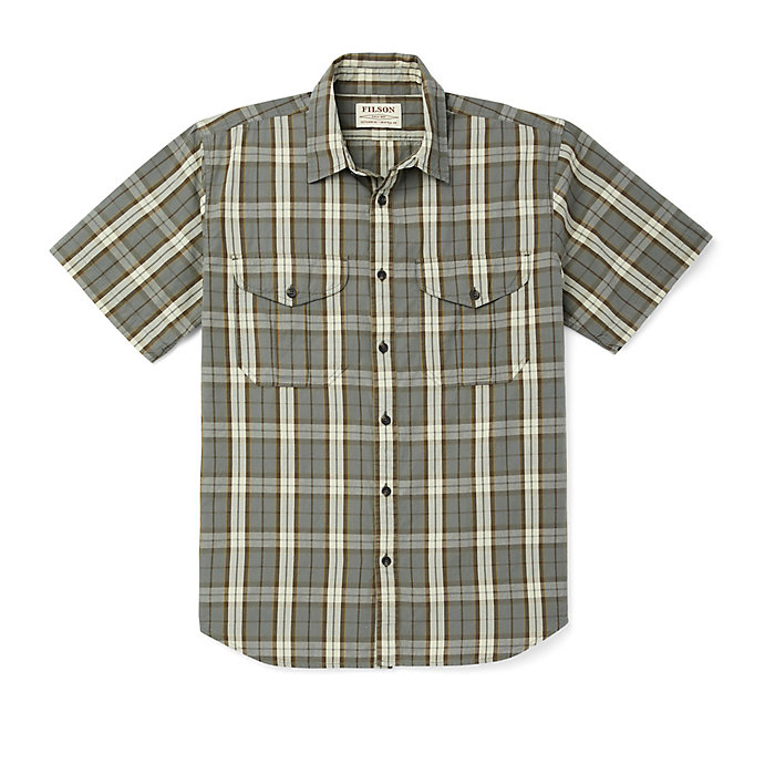 Filson Men's Washed SS Feather Cloth Shirt 1 Filson Men's Washed SS Feather Cloth Shirt