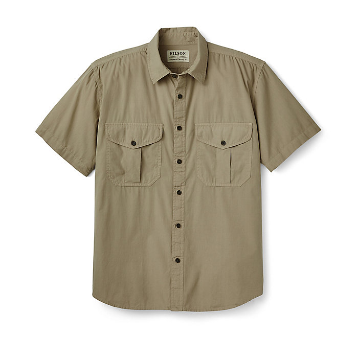 Filson Men's Washed SS Feather Cloth Shirt 3 Filson Men's Washed SS Feather Cloth Shirt - Image 3